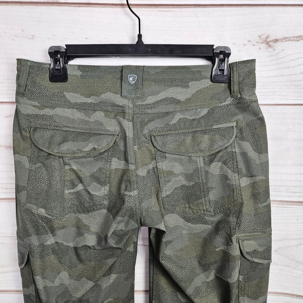 KUHL Splash Roll-Up Pants Womens 4 Reg Green Camo Dot Print Cargo Hiking Outdoor - Picture 11 of 14